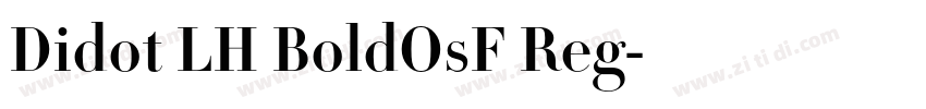 Didot LH BoldOsF Reg字体转换